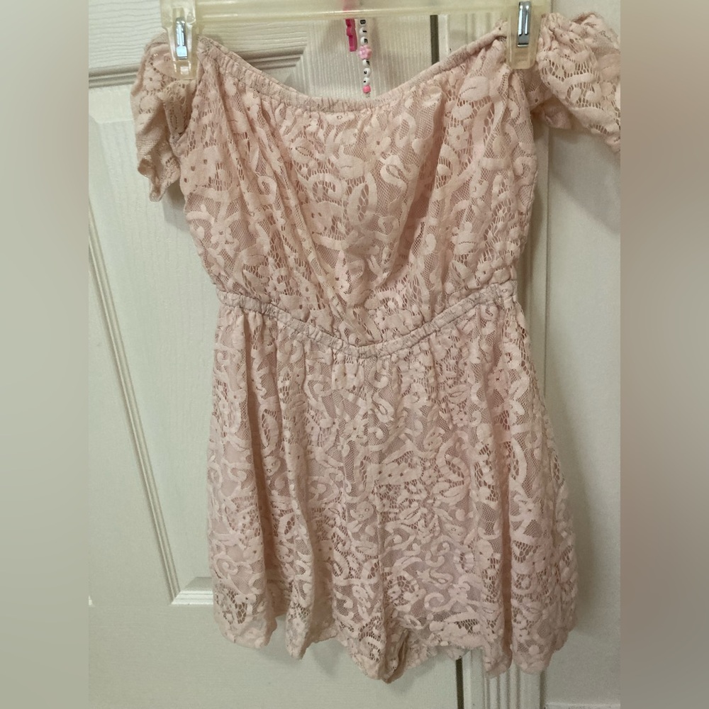 LF romper from rumor boutique size M pink